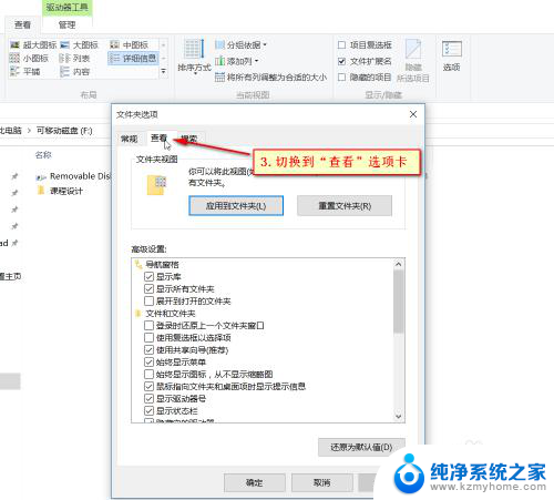 怎么把u盘隐藏的文件夹恢复可见 Win 10系统显示U盘隐藏文件的方法