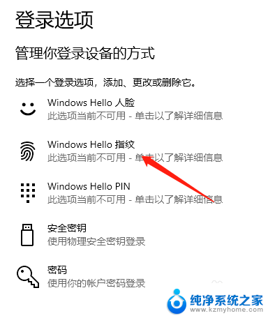 win10 指纹登录 win10怎么开启指纹登录