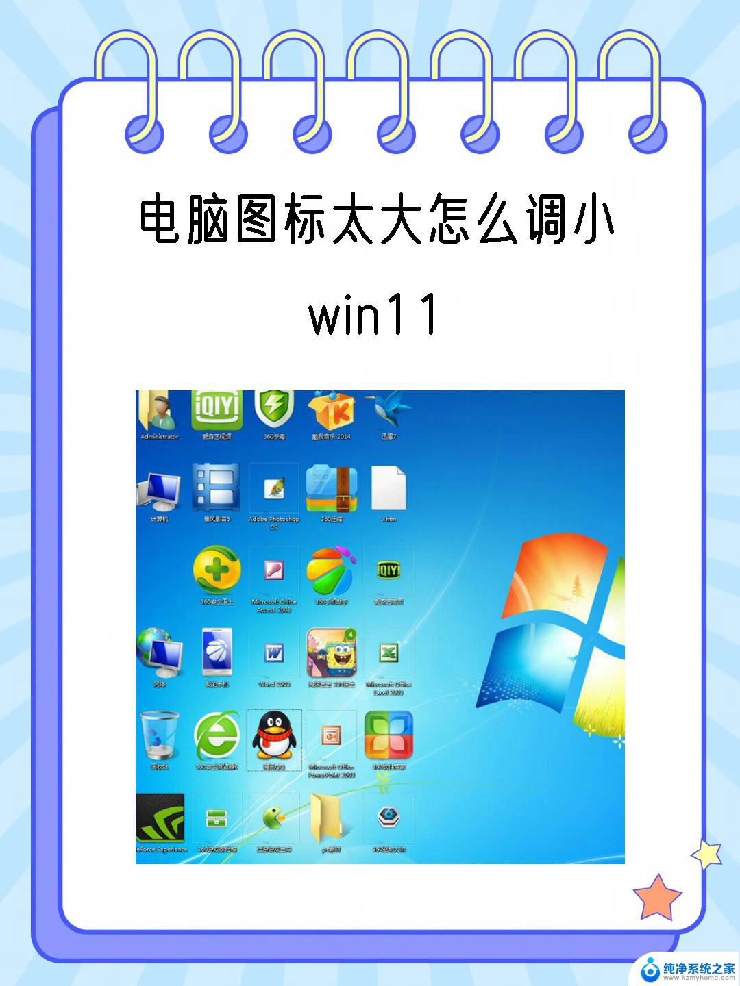 win11怎么变大图标 win11桌面图标大小调节技巧