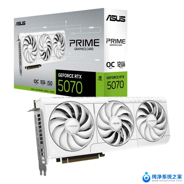 华硕全球发布白色款RTX 5070系列显卡，PRIME和TUF Gaming款式齐全