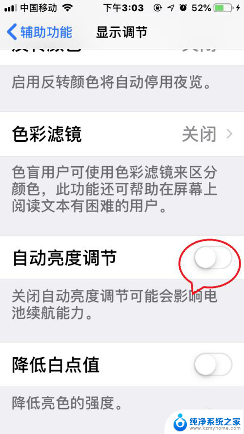 iphone设置自动调节屏幕亮度 苹果手机IOS12如何启用屏幕亮度自动调节功能