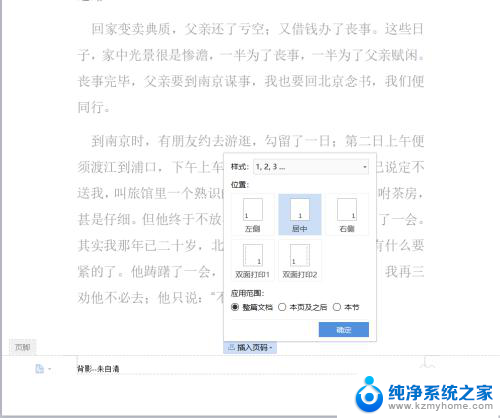 怎么加页脚 Word文档页脚页码插入技巧