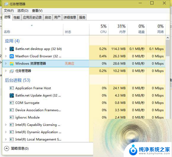 windows进程无响应 win10程序假死无响应怎么办