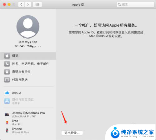 苹果笔记本id怎么退出登录 MacBook怎么退出apple id账号