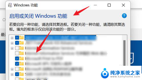 win11打开windows功能 WIN11系统中如何关闭Windows功能