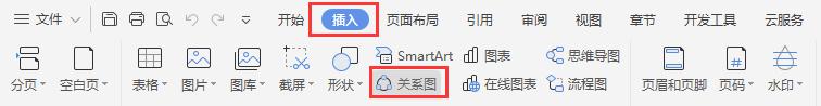 wps如何将关系图的按钮添加到功能区 如何将关系图按钮添加到wps的功能区