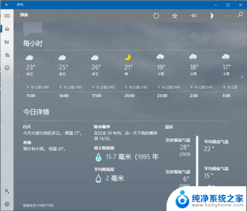 屏幕怎么显示时间和天气 Win10系统桌面时间日期和天气怎么显示