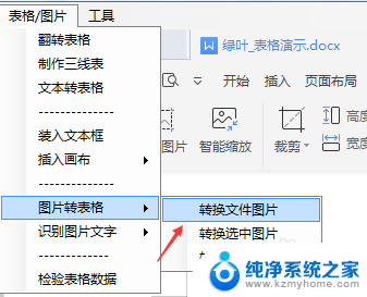 图片里的表格怎么转换成word 图片转换为可编辑的表格步骤