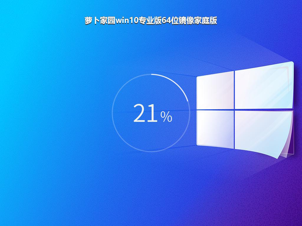 萝卜家园win10专业版64位镜像家庭版