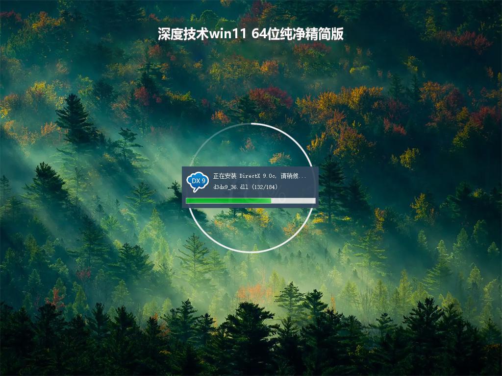 深度技术win11 64位纯净精简版