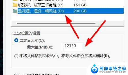 windows11网页下载怎么更改d盘 Windows11如何调整回收站中D盘的大小