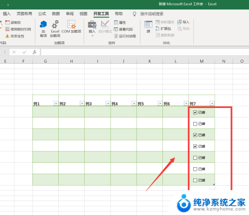 excel加入勾选框 怎么在Excel中添加可打勾的选项框