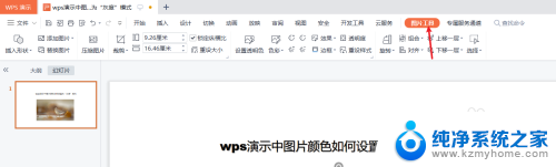 wps灰度在哪调 WPS演示中如何将图片设置为灰度模式