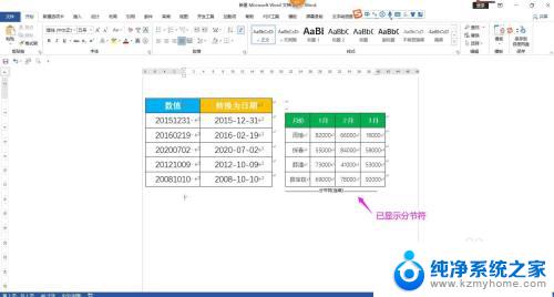 word怎么显示分节符 Word文档如何显示分节符